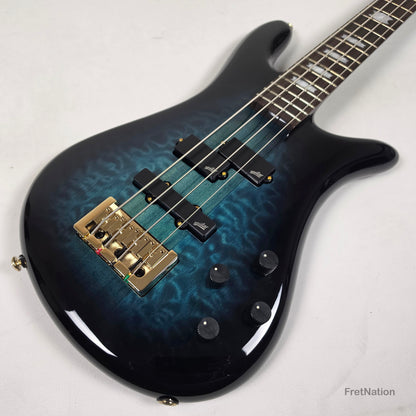 Spector Spector Icon NS-2 Neck-Thru 4-String Bass Black & Blue 7.80bs ICONNS2BLKBL CI26051780