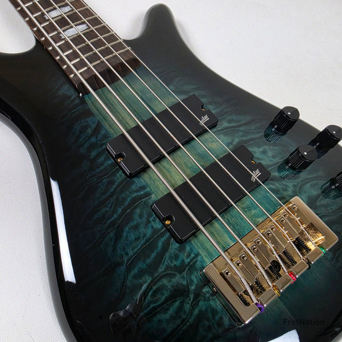 Spector Spector Icon NS-5 Neck-Thru 5-String Bass Black & Blue 9.72bs ICONNS5BLKBL CI26051644