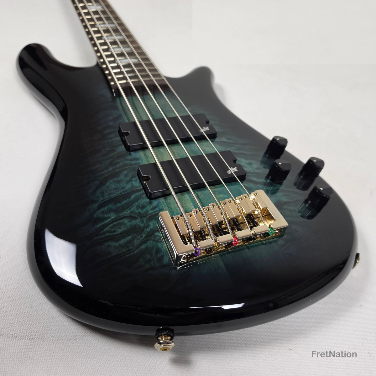 Spector Spector Icon NS-5 Neck-Thru 5-String Bass Black & Blue 9.72bs ICONNS5BLKBL CI26051644