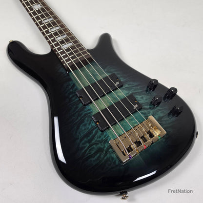 Spector Spector Icon NS-5 Neck-Thru 5-String Bass Black & Blue 9.72bs ICONNS5BLKBL CI26051644