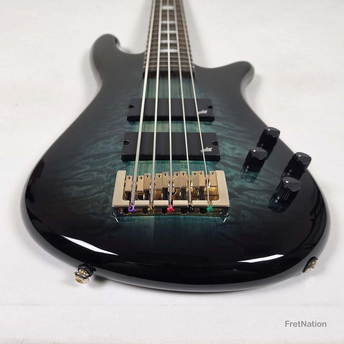 Spector Spector Icon NS-5 Neck-Thru 5-String Bass Black & Blue 9.72bs ICONNS5BLKBL CI26051644