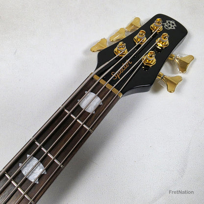 Spector Spector Icon NS-5 Neck-Thru 5-String Bass Black & Blue 9.72bs ICONNS5BLKBL CI26051644