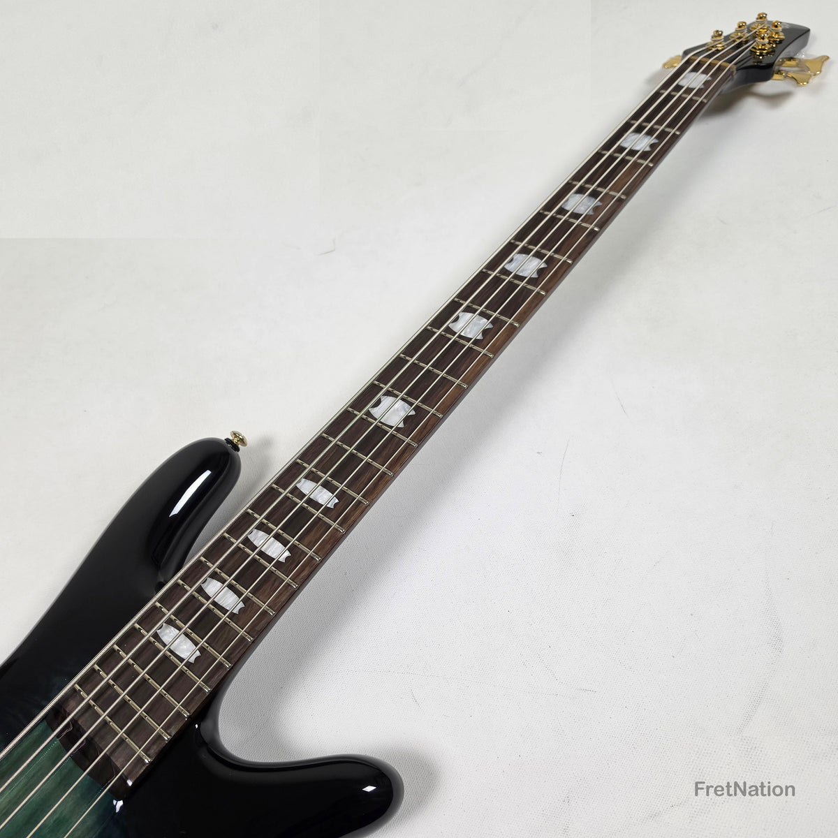 Spector Spector Icon NS-5 Neck-Thru 5-String Bass Black & Blue 9.72bs ICONNS5BLKBL CI26051644