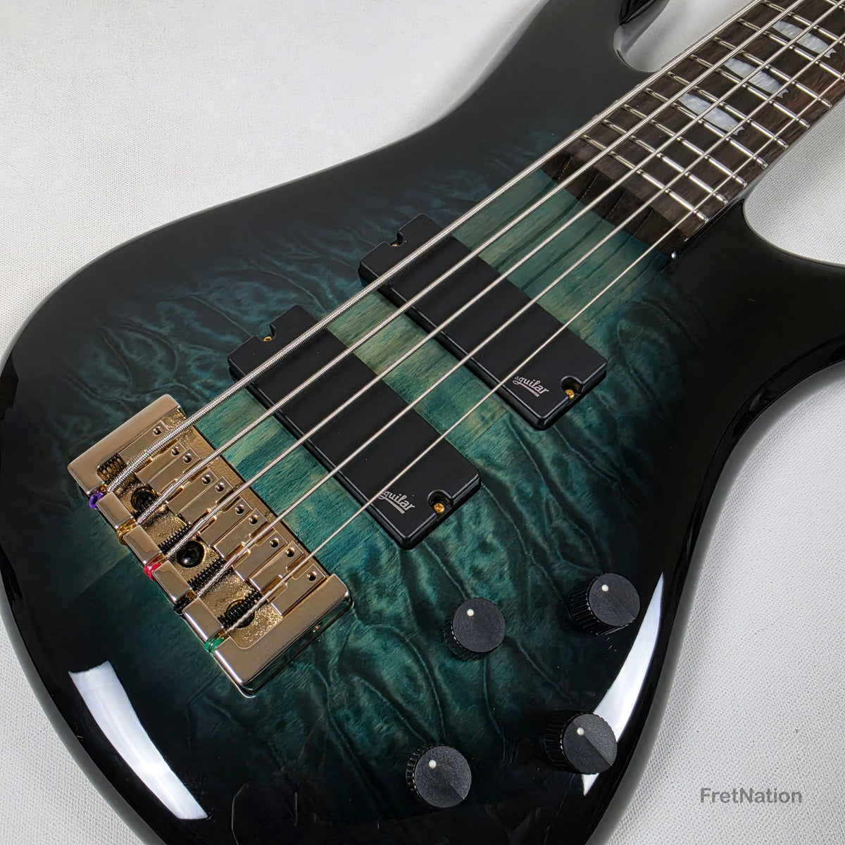 Spector Spector Icon NS-5 Neck-Thru 5-String Bass Black & Blue 9.72bs ICONNS5BLKBL CI26051644