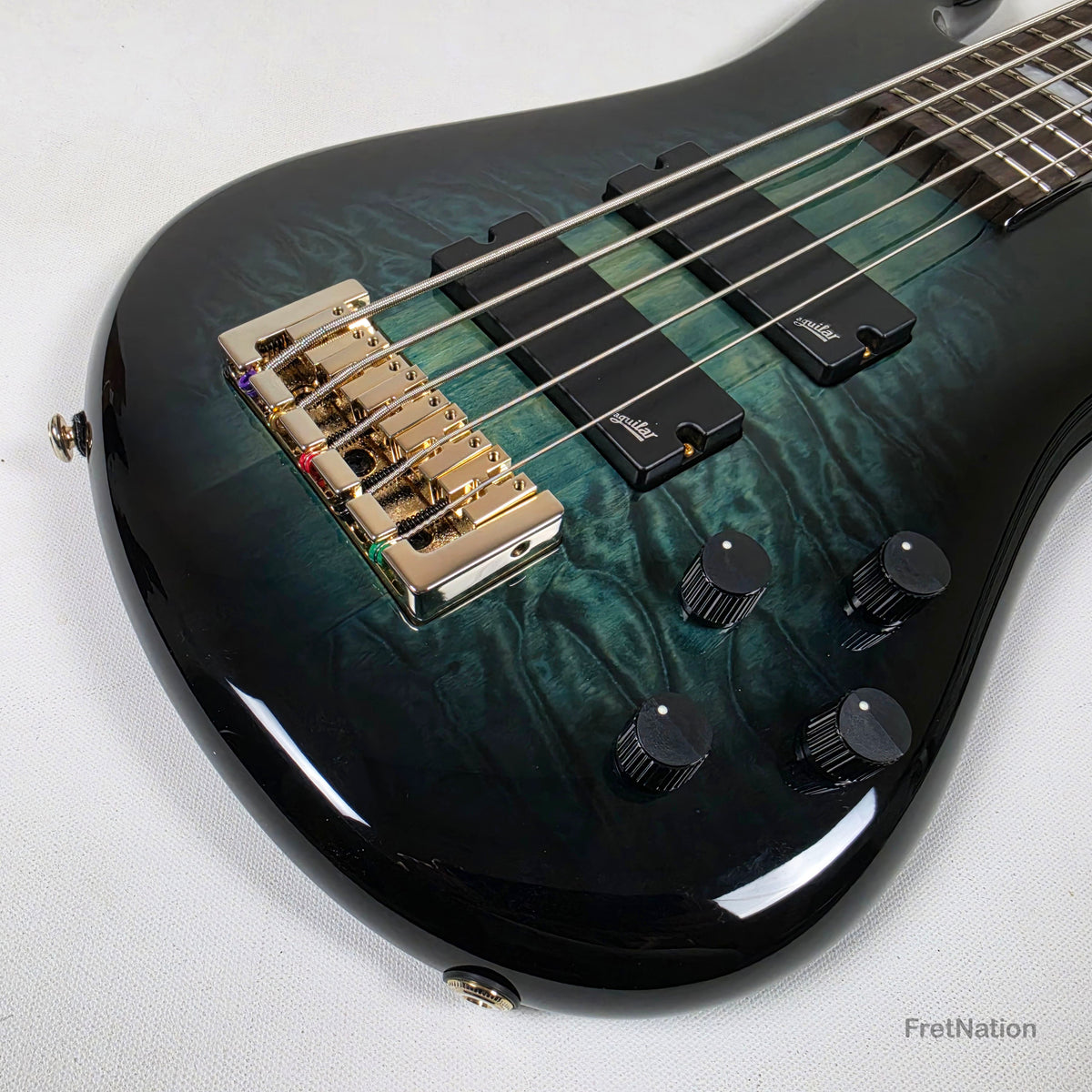 Spector Spector Icon NS-5 Neck-Thru 5-String Bass Black & Blue 9.72bs ICONNS5BLKBL CI26051644