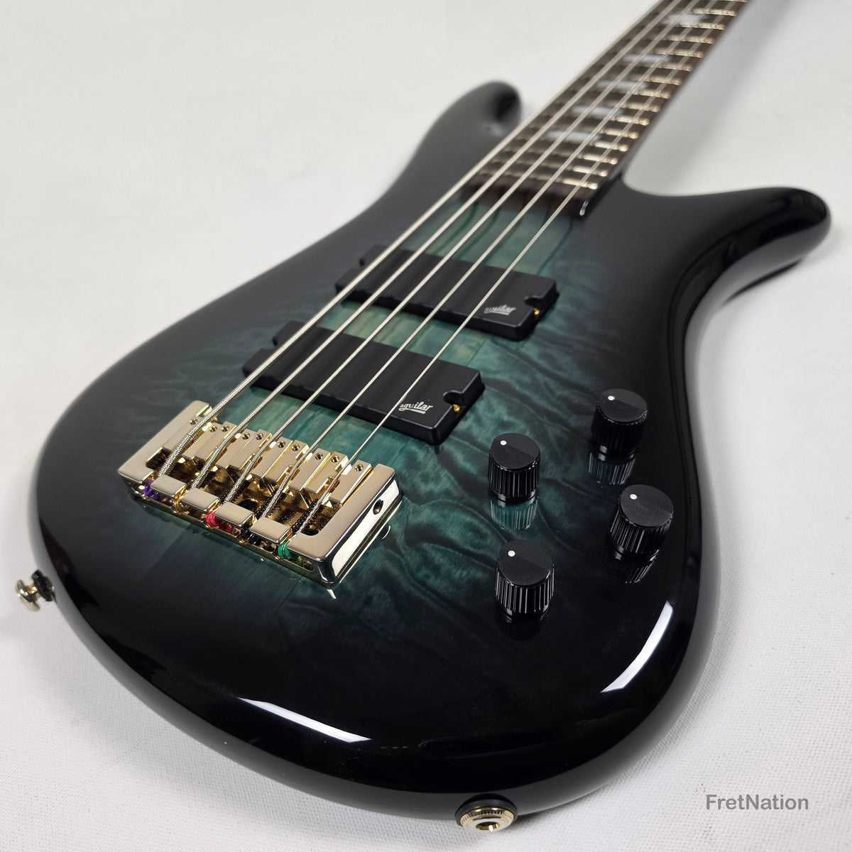 Spector Spector Icon NS-5 Neck-Thru 5-String Bass Black & Blue 9.72bs ICONNS5BLKBL CI26051644