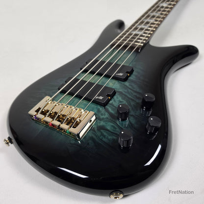 Spector Spector Icon NS-5 Neck-Thru 5-String Bass Black & Blue 9.72bs ICONNS5BLKBL CI26051644