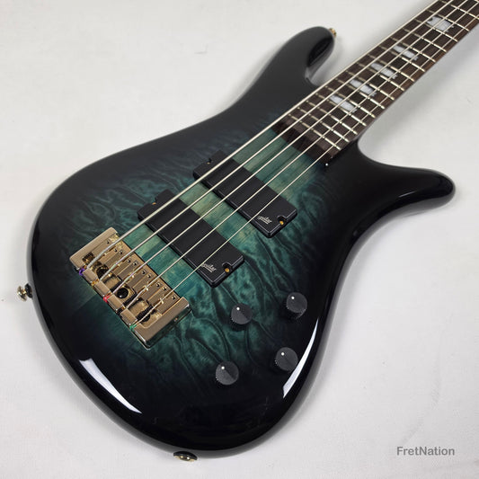 Spector Spector Icon NS-5 Neck-Thru 5-String Bass Black & Blue 9.72bs ICONNS5BLKBL CI26051644