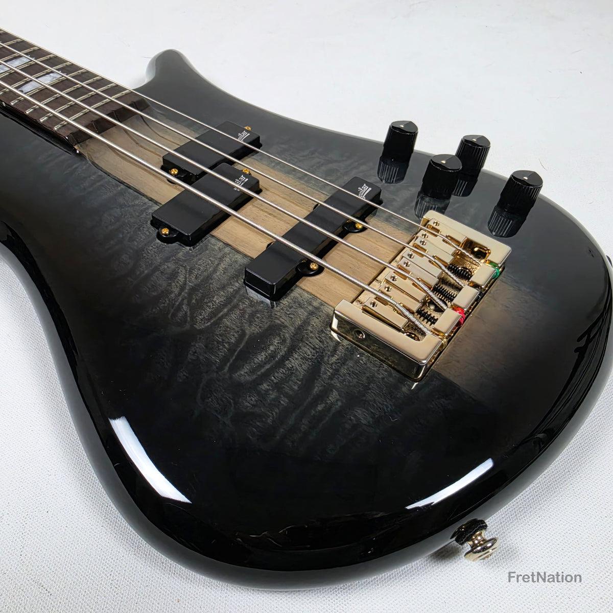Spector Spector Icon NS-2 Neck-Thru 4-String Bass Black Stain 8.05lbs ICONNS2BLKS CI26051845
