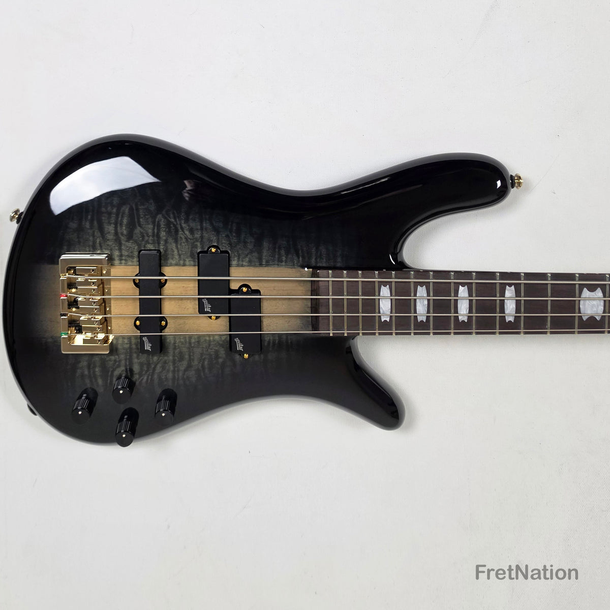 Spector Spector Icon NS-2 Neck-Thru 4-String Bass Black Stain 8.05lbs ICONNS2BLKS CI26051845