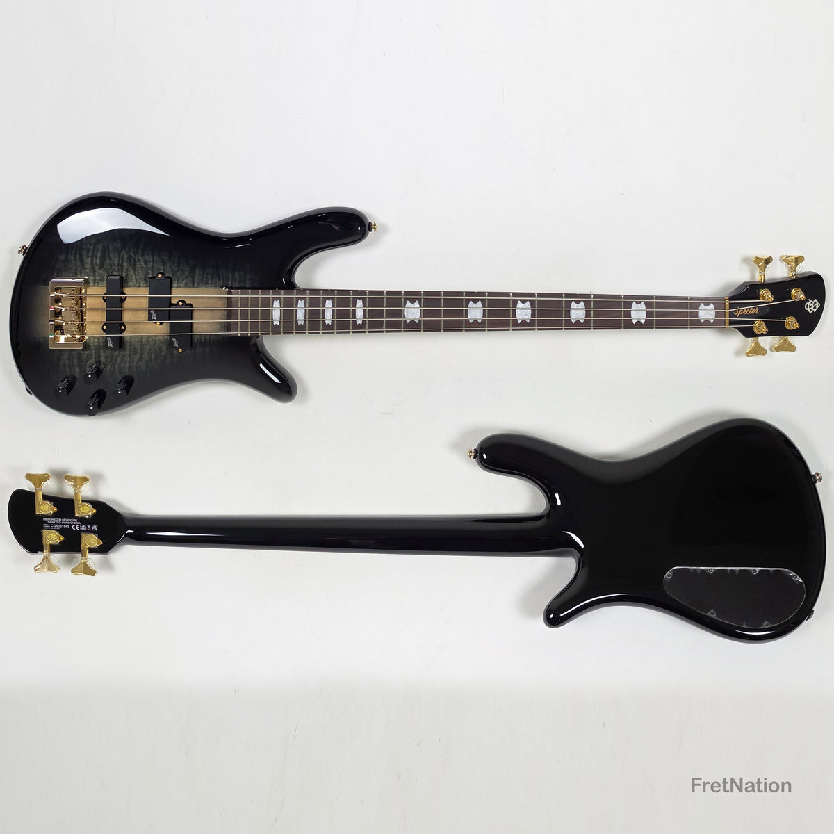Spector Spector Icon NS-2 Neck-Thru 4-String Bass Black Stain 8.05lbs ICONNS2BLKS CI26051845