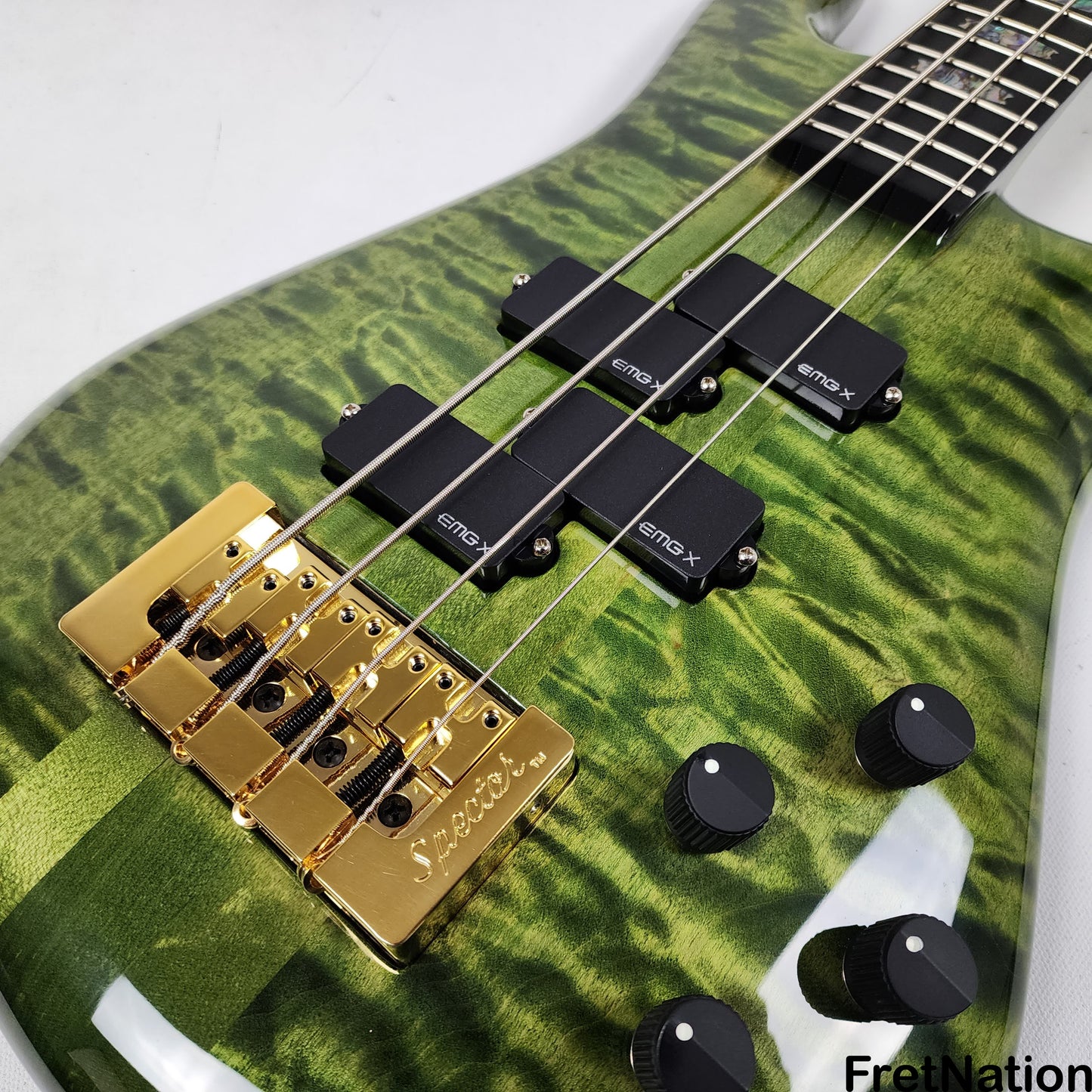 Fret Nation Spector USA New Era NS-2P 4-String Bass Solid Quilt #1576