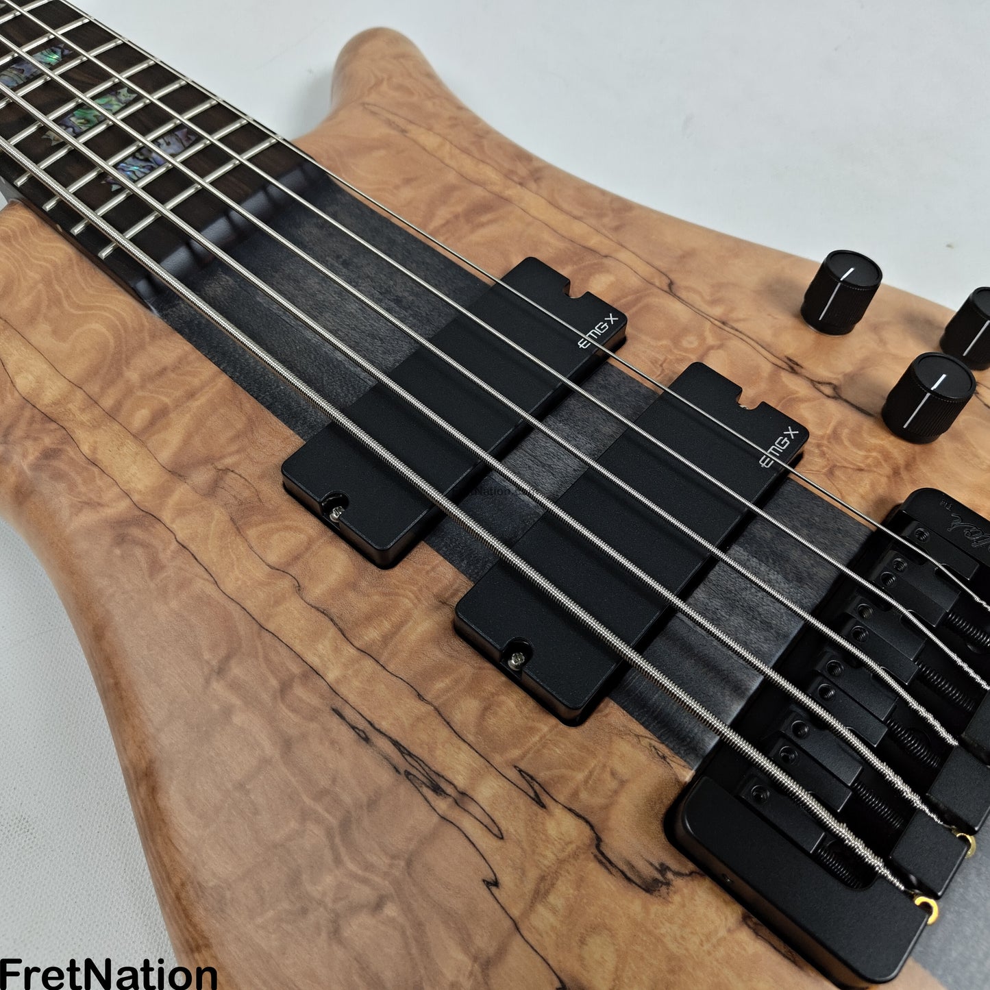 Spector Spector NS-5-32 5-String 32" Scale Bass Spalted Quilt - 9.32lbs #2132