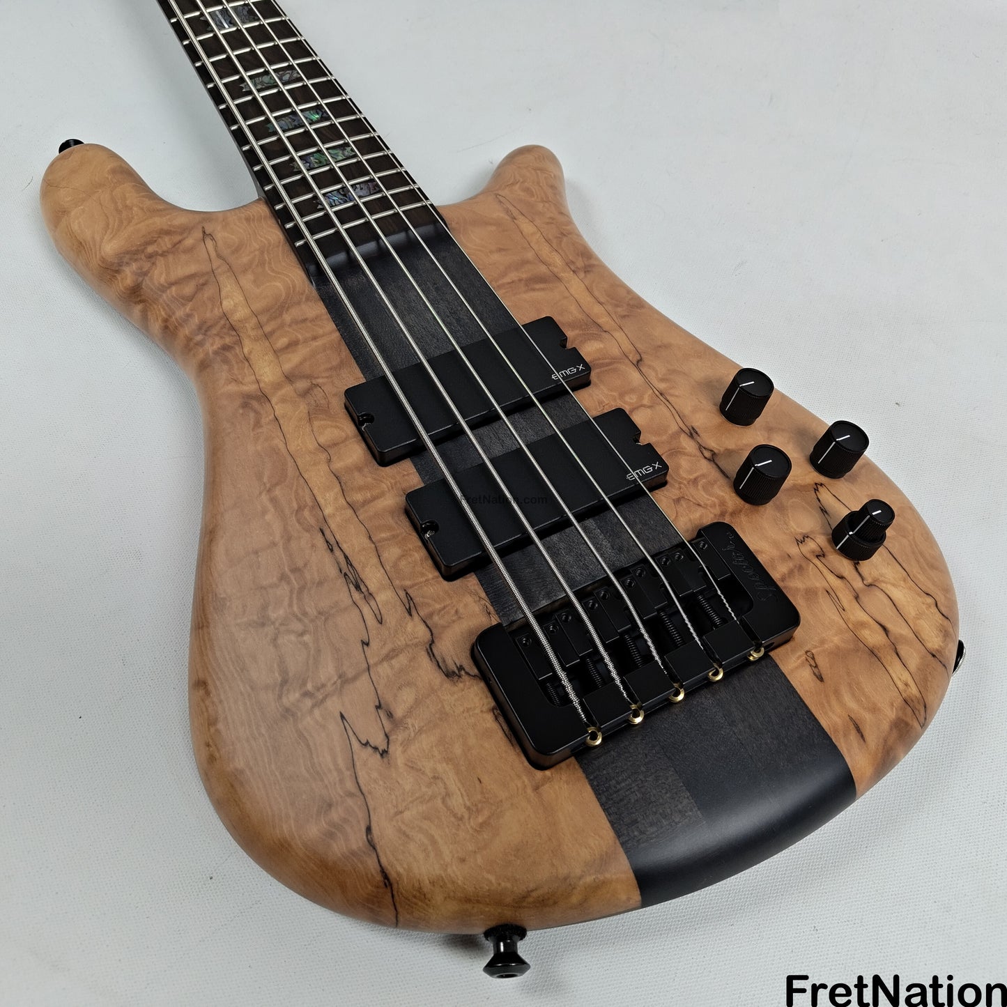 Spector Spector NS-5-32 5-String 32" Scale Bass Spalted Quilt - 9.32lbs #2132