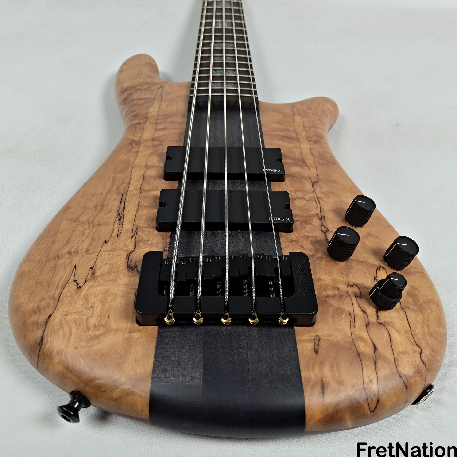 Spector Spector NS-5-32 5-String 32" Scale Bass Spalted Quilt - 9.32lbs #2132