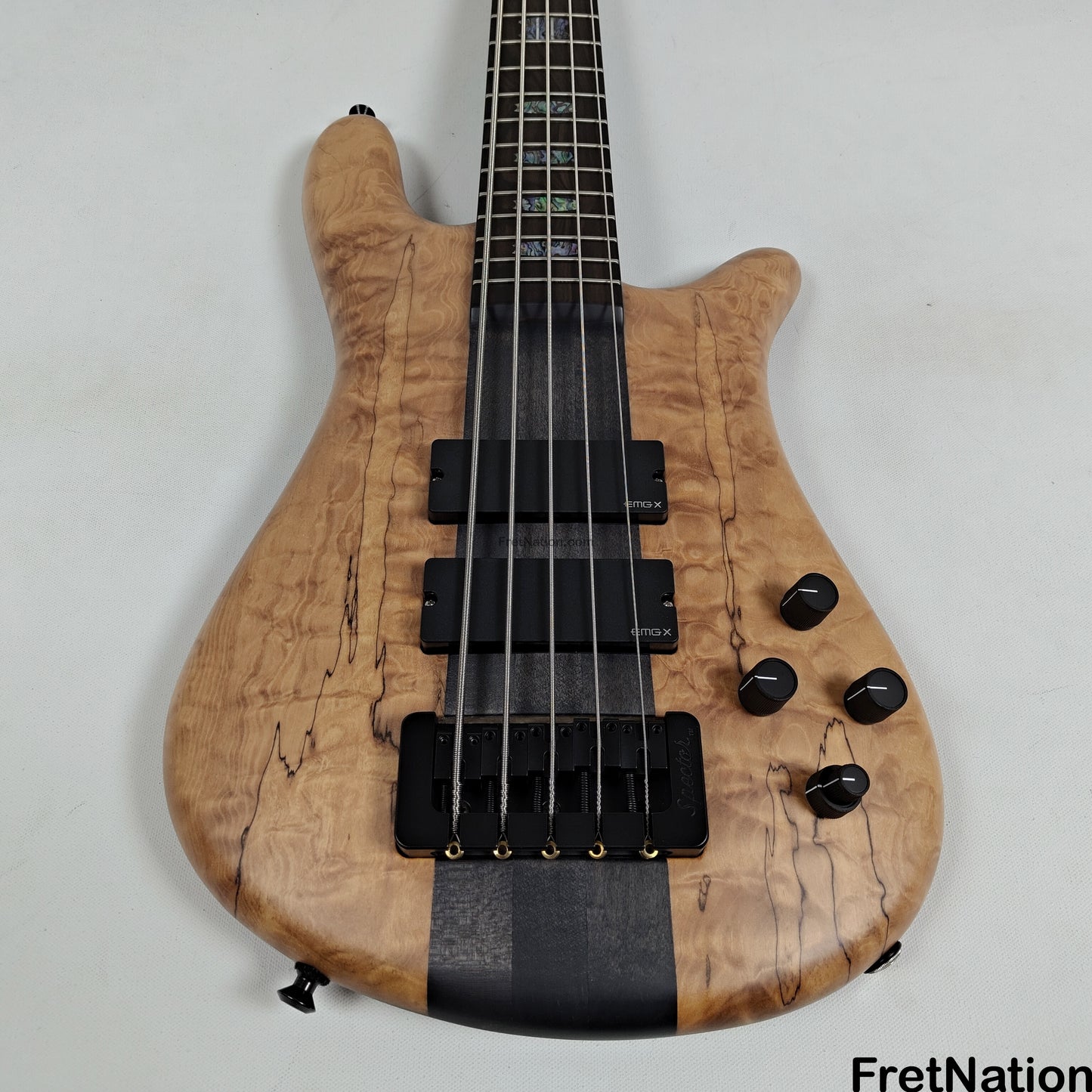 Spector Spector NS-5-32 5-String 32" Scale Bass Spalted Quilt - 9.32lbs #2132