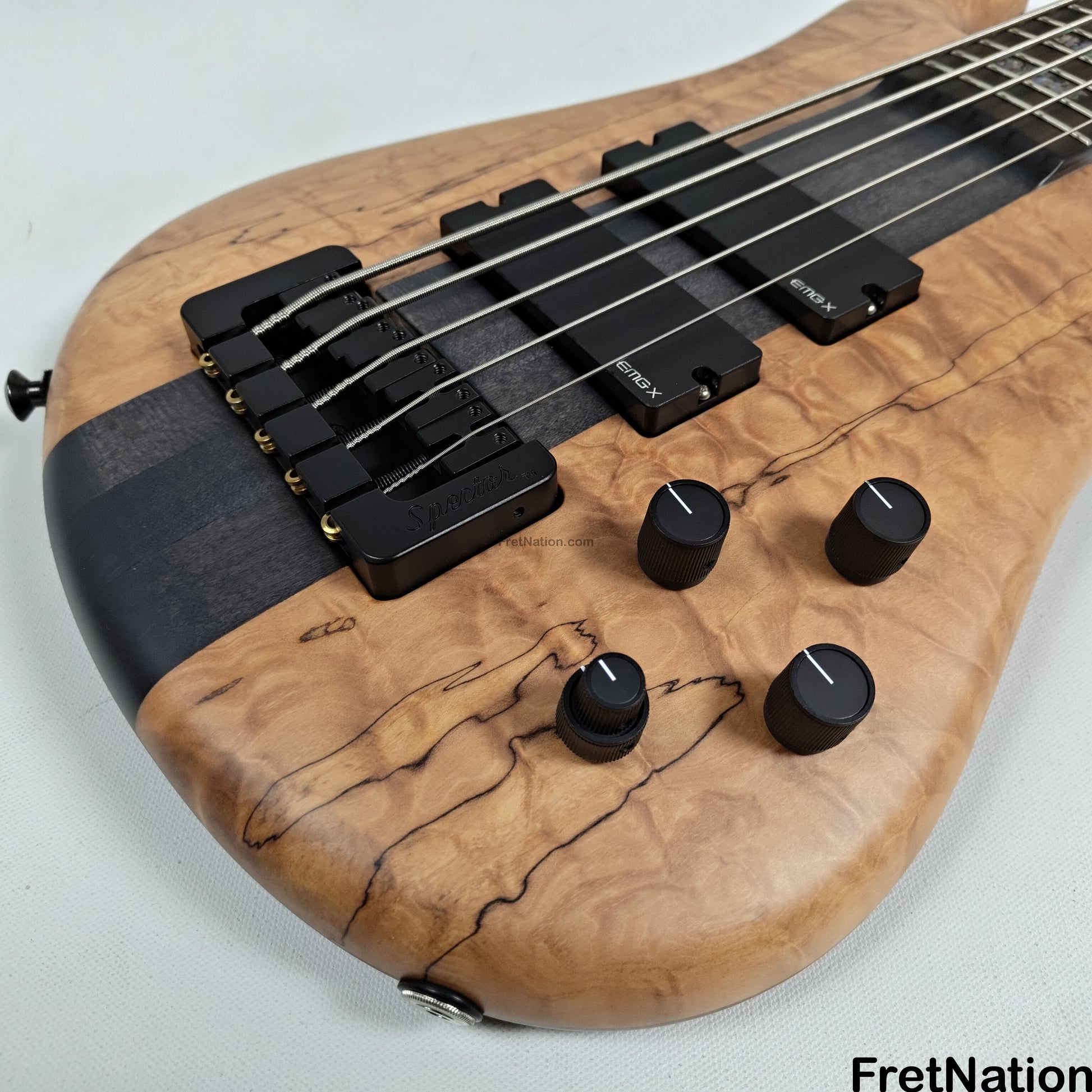 Spector Spector NS-5-32 5-String 32" Scale Bass Spalted Quilt - 9.32lbs #2132