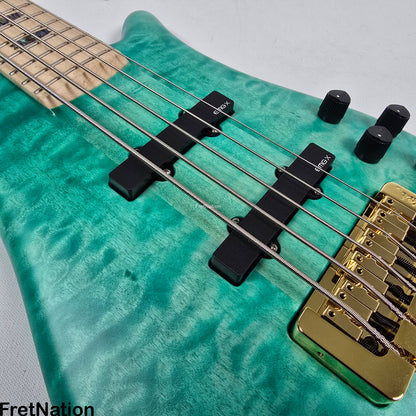 Spector Spector NS-5XL 5-String Bass Aqua Matte 8.1lbs #1846