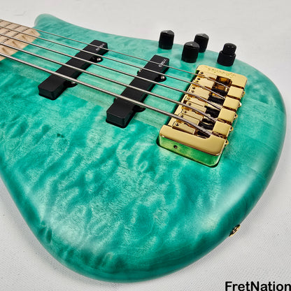 Spector Spector NS-5XL 5-String Bass Aqua Matte 8.1lbs #1846