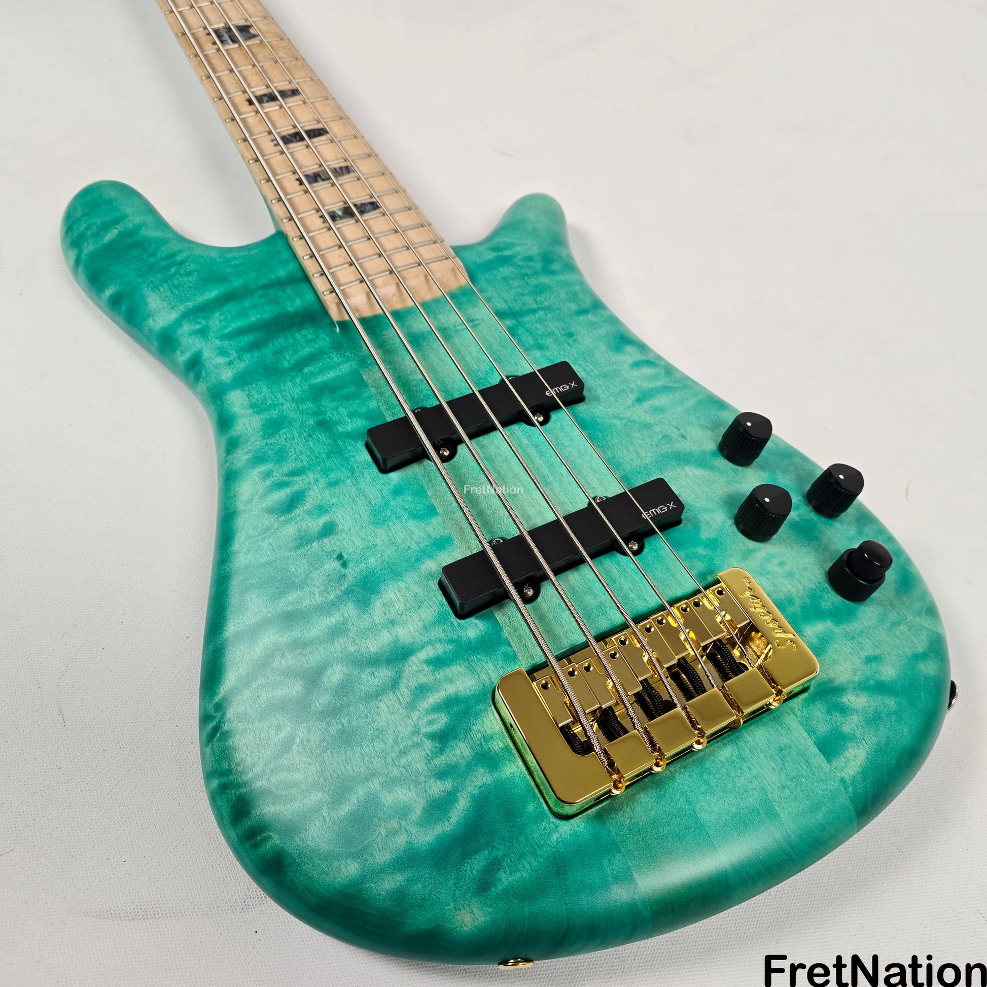 Spector Spector NS-5XL 5-String Bass Aqua Matte 8.1lbs #1846