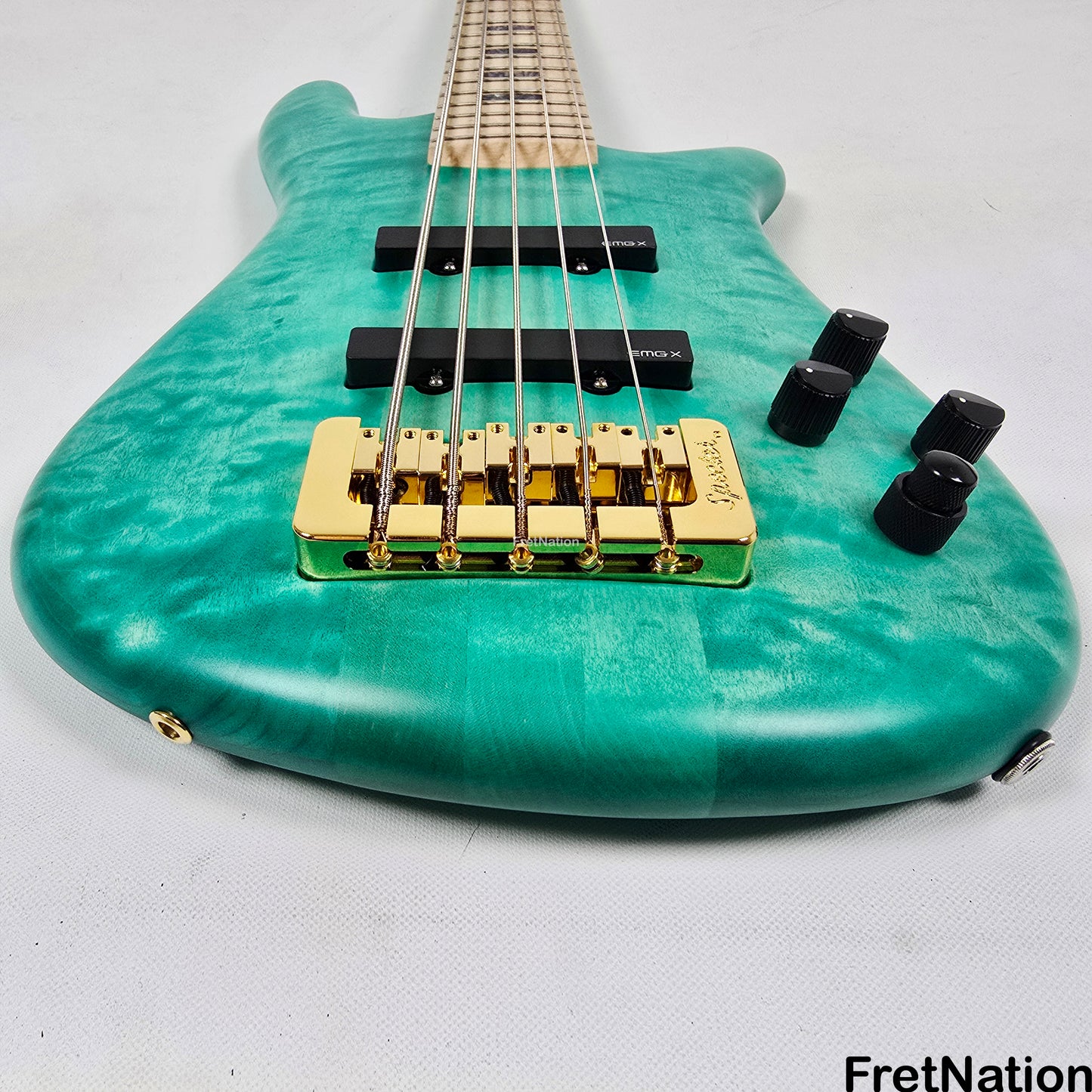 Spector Spector NS-5XL 5-String Bass Aqua Matte 8.1lbs #1846