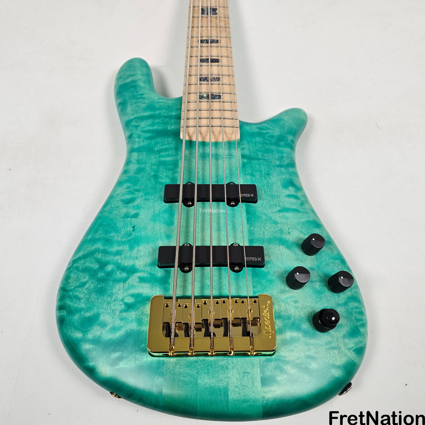 Spector Spector NS-5XL 5-String Bass Aqua Matte 8.1lbs #1846