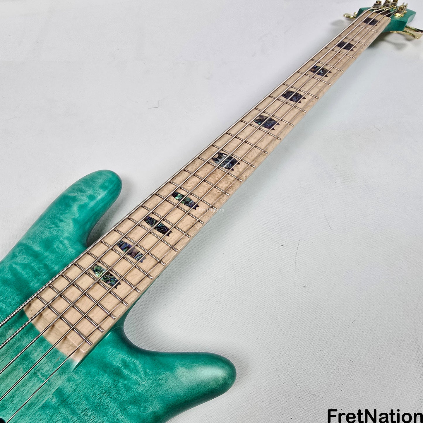 Spector Spector NS-5XL 5-String Bass Aqua Matte 8.1lbs #1846