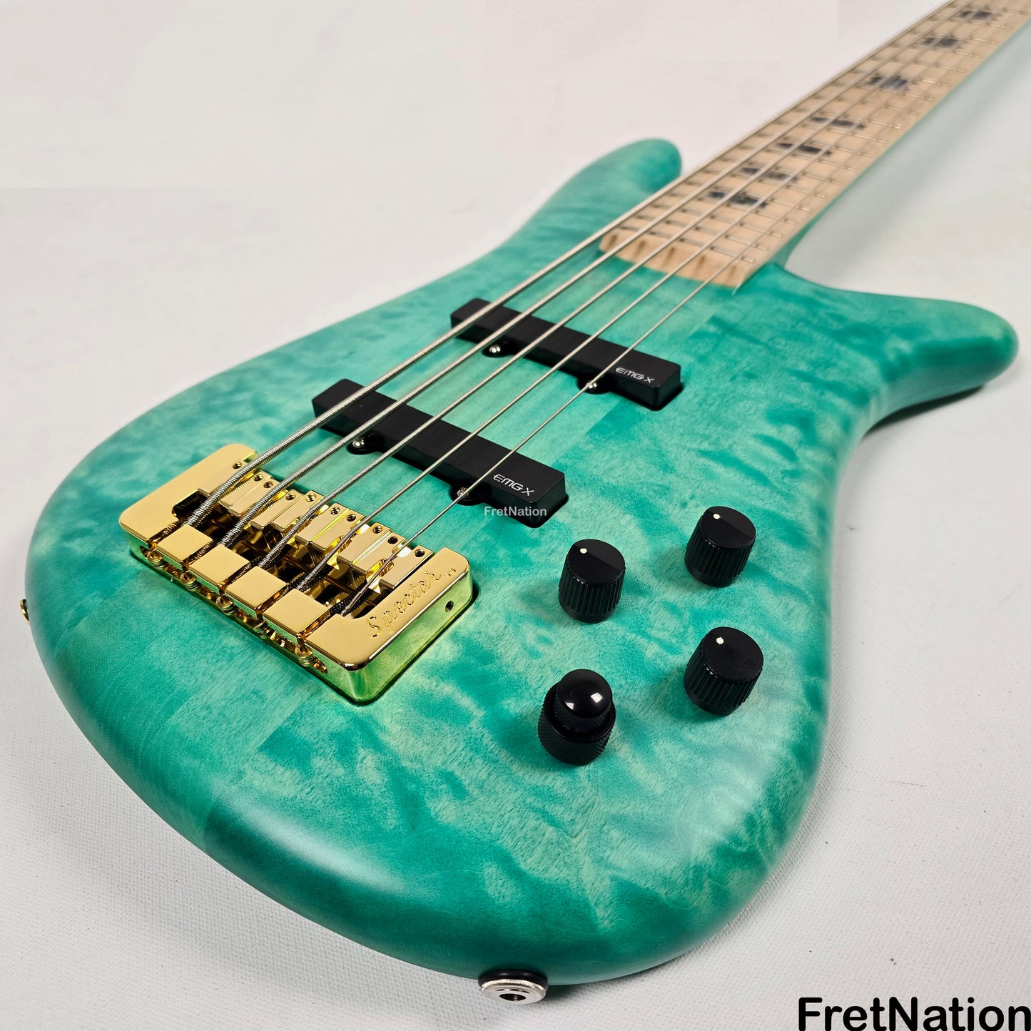 Spector Spector NS-5XL 5-String Bass Aqua Matte 8.1lbs #1846