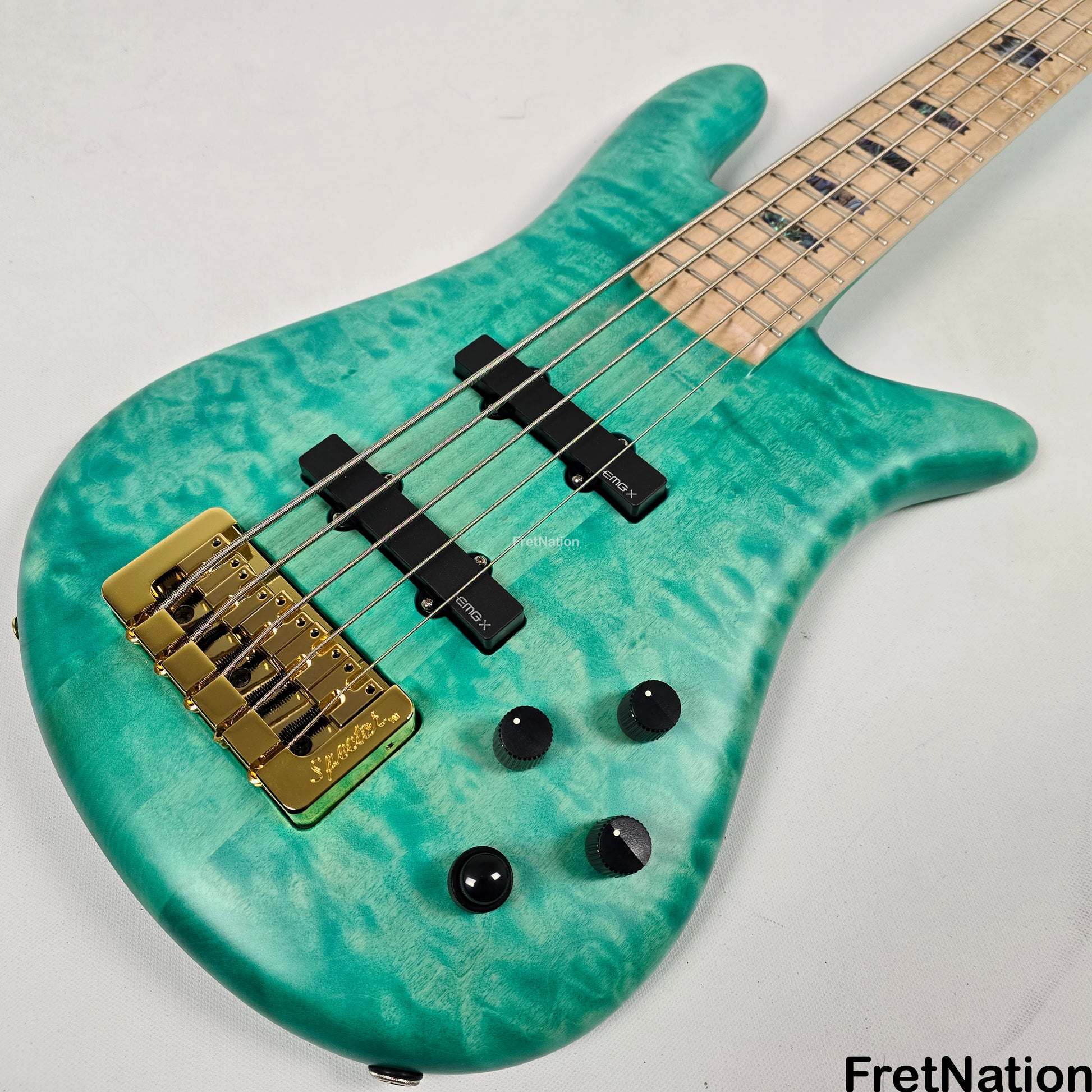 Spector Spector NS-5XL 5-String Bass Aqua Matte 8.1lbs #1846