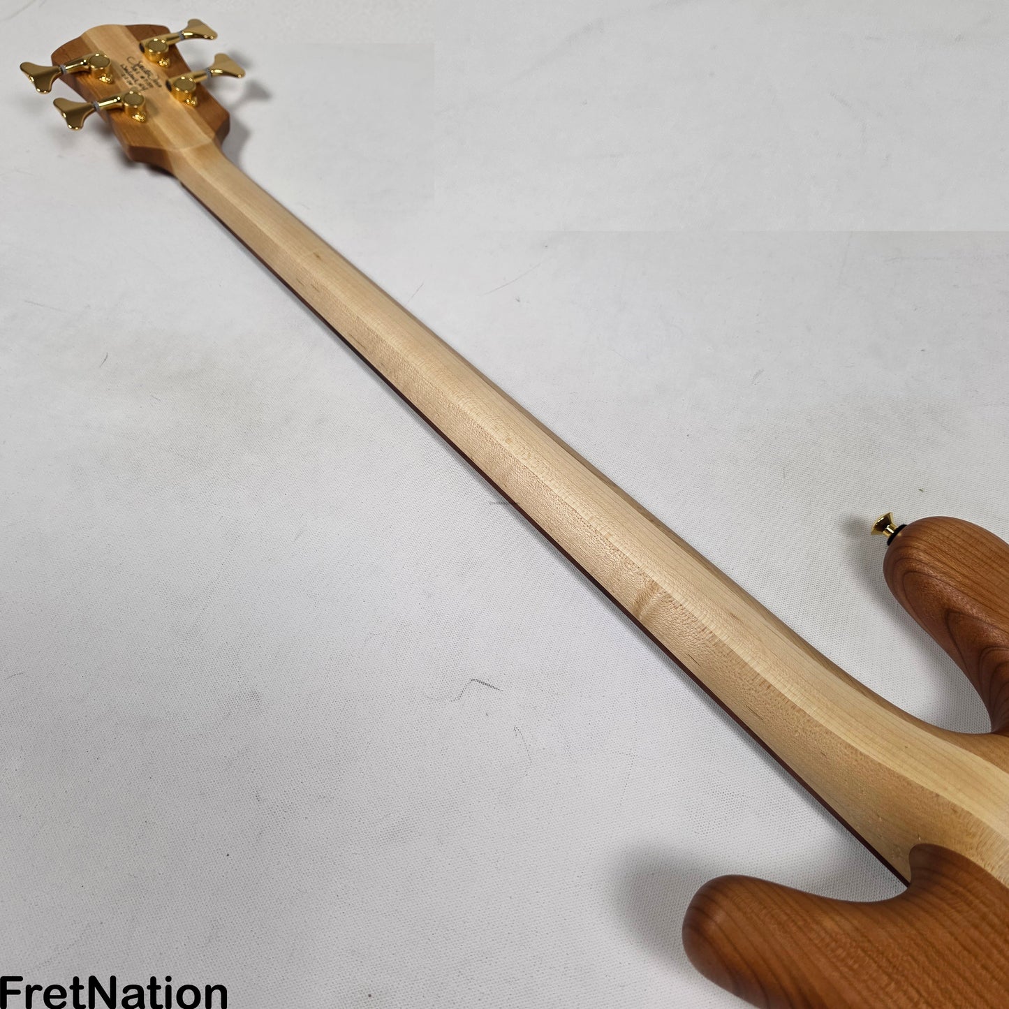 Spector Spector SB-1 Limited 50th Anniversary Reissue 4-String - Curly Cherry 9.26lbs #7 of 50