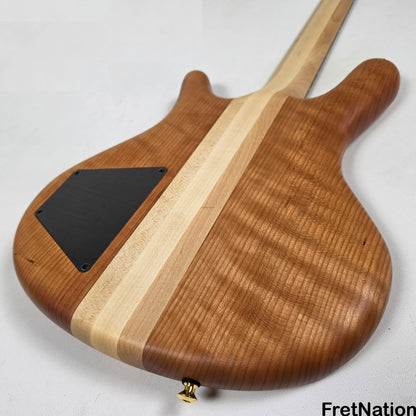 Spector Spector SB-1 Limited 50th Anniversary Reissue 4-String - Curly Cherry 9.26lbs #7 of 50