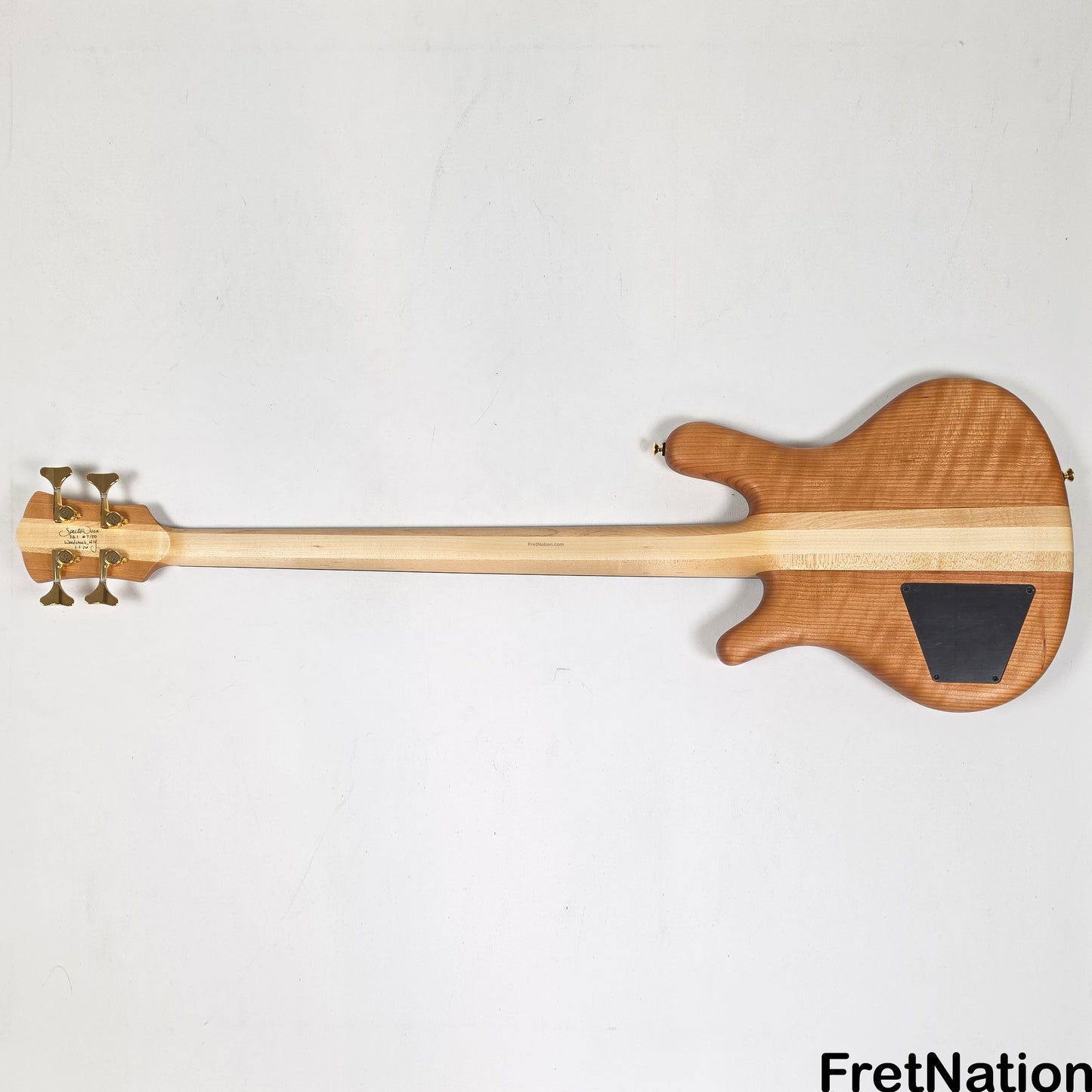 Spector Spector SB-1 Limited 50th Anniversary Reissue 4-String - Curly Cherry 9.26lbs #7 of 50