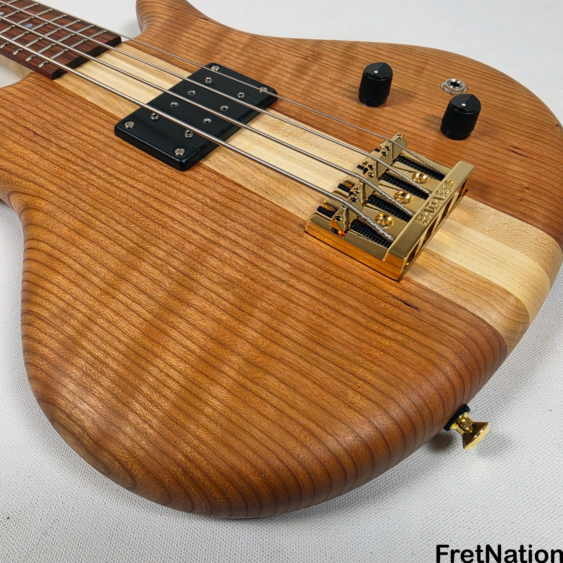 Spector Spector SB-1 Limited 50th Anniversary Reissue 4-String - Curly Cherry 9.26lbs #7 of 50