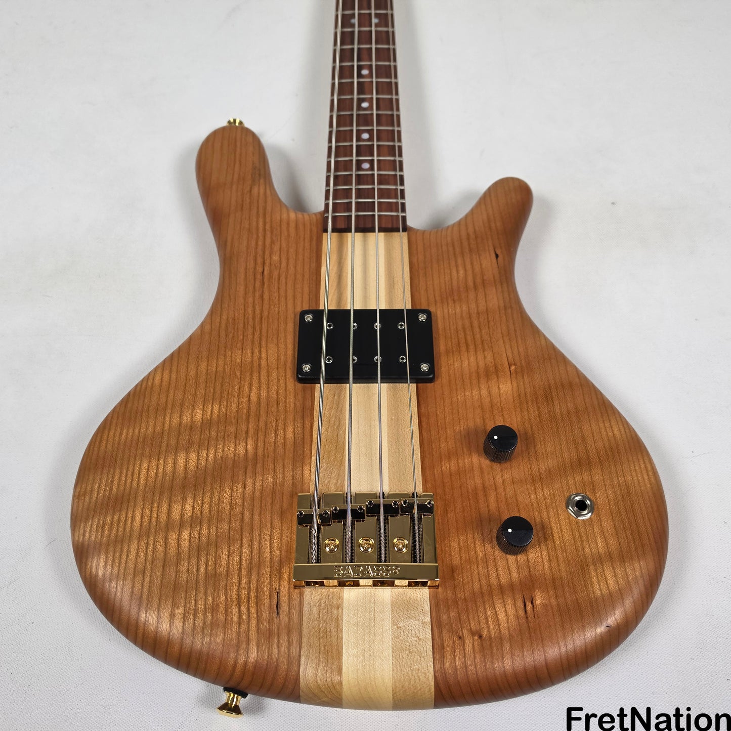 Spector Spector SB-1 Limited 50th Anniversary Reissue 4-String - Curly Cherry 9.26lbs #7 of 50