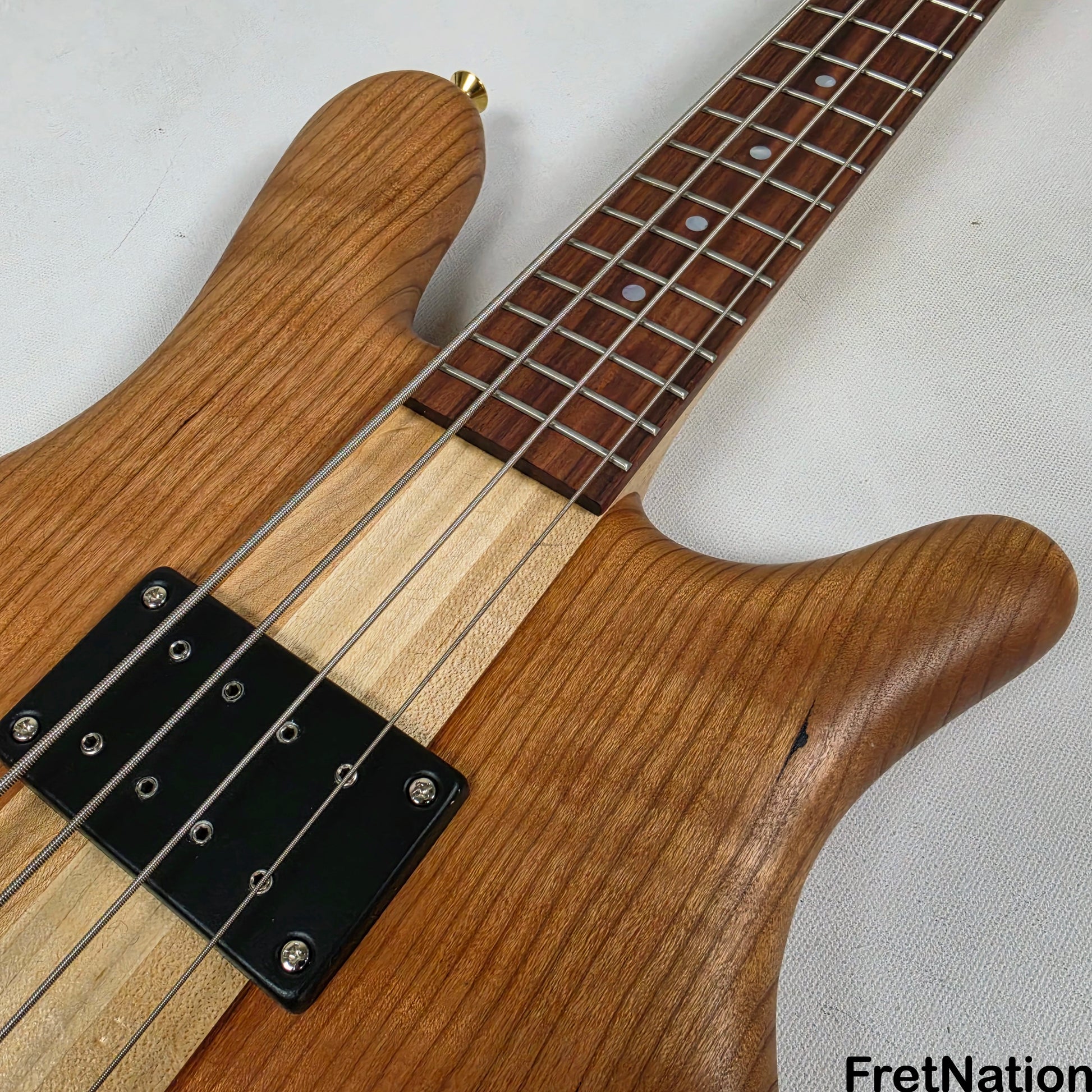 Spector Spector SB-1 Limited 50th Anniversary Reissue 4-String - Curly Cherry 9.26lbs #7 of 50