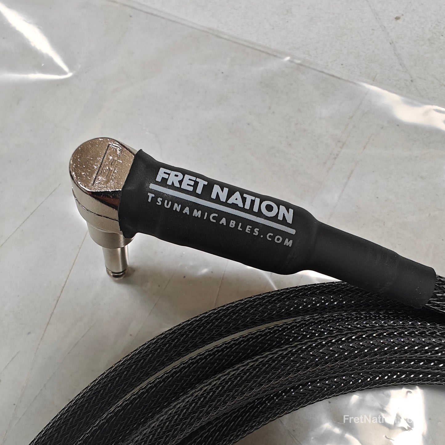Tsunami Cables Tsunami Cables 15' 1/4" Straight/90 Instrument Cable for Recessed Jacks - Carbon