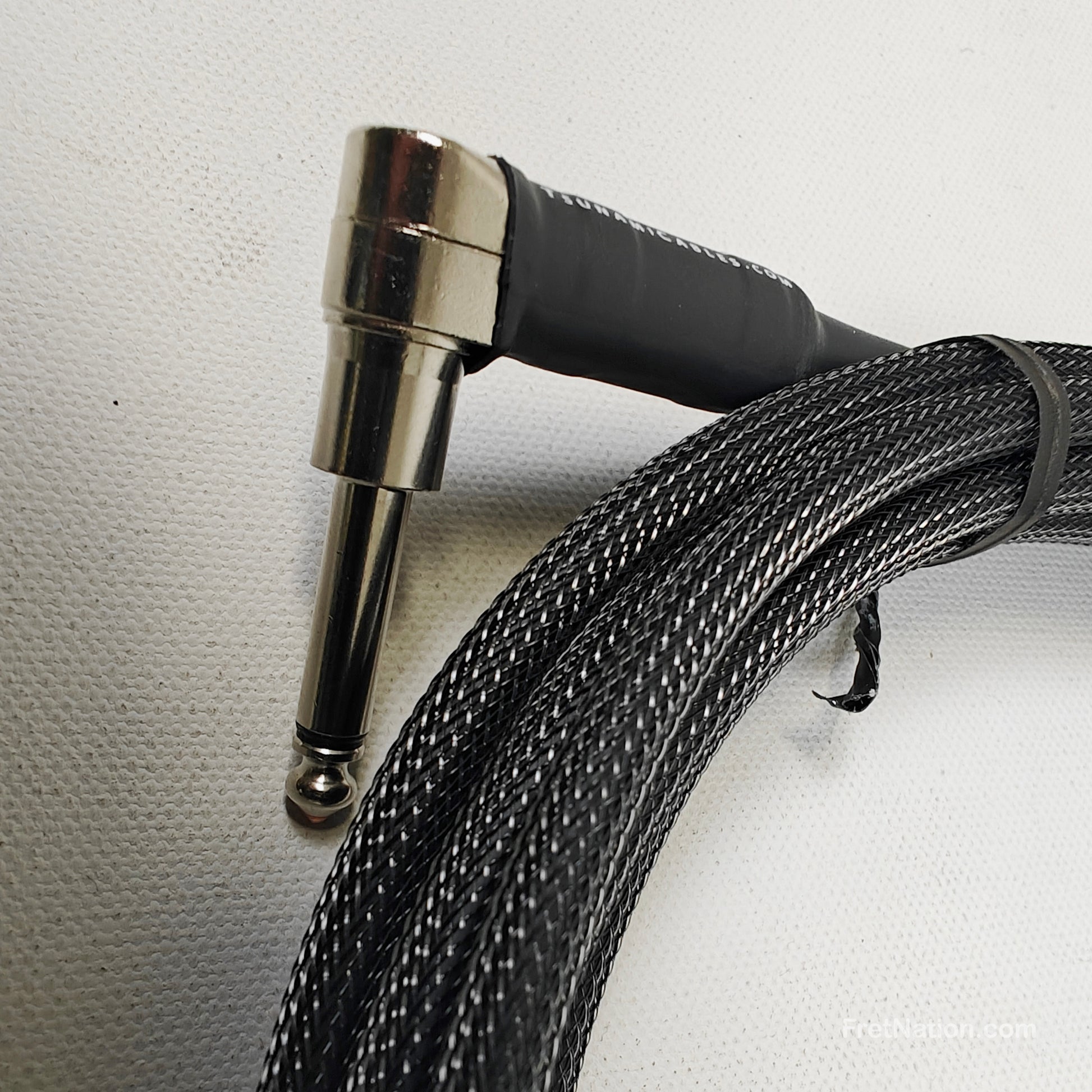Tsunami Cables Tsunami Cables 15' 1/4" Straight/90 Instrument Cable for Recessed Jacks - Carbon