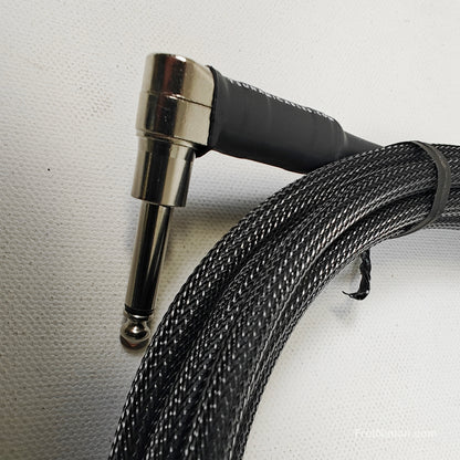 Tsunami Cables Tsunami Cables 15' 1/4" Straight/90 Instrument Cable for Recessed Jacks - Carbon