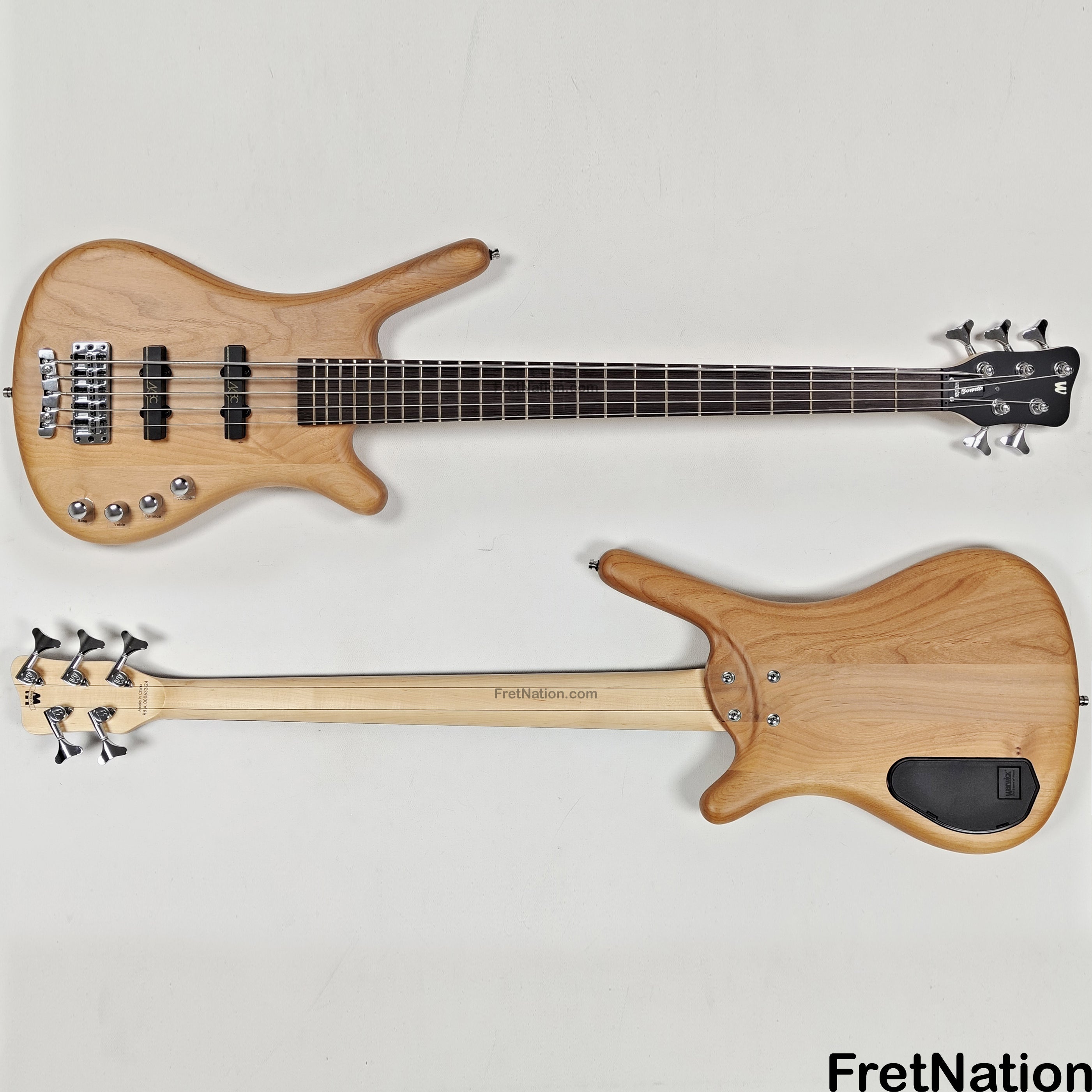 最も優遇 Warwick RockBass Corvette Basic 5-String Active Bass Natural ベース