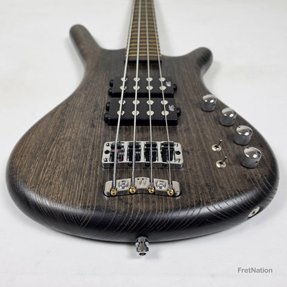 Warwick Warwick Teambuilt GPS Corvette $$ 4-String Nirvana Black Transparent Satin - 8.22lbs E 011521-23