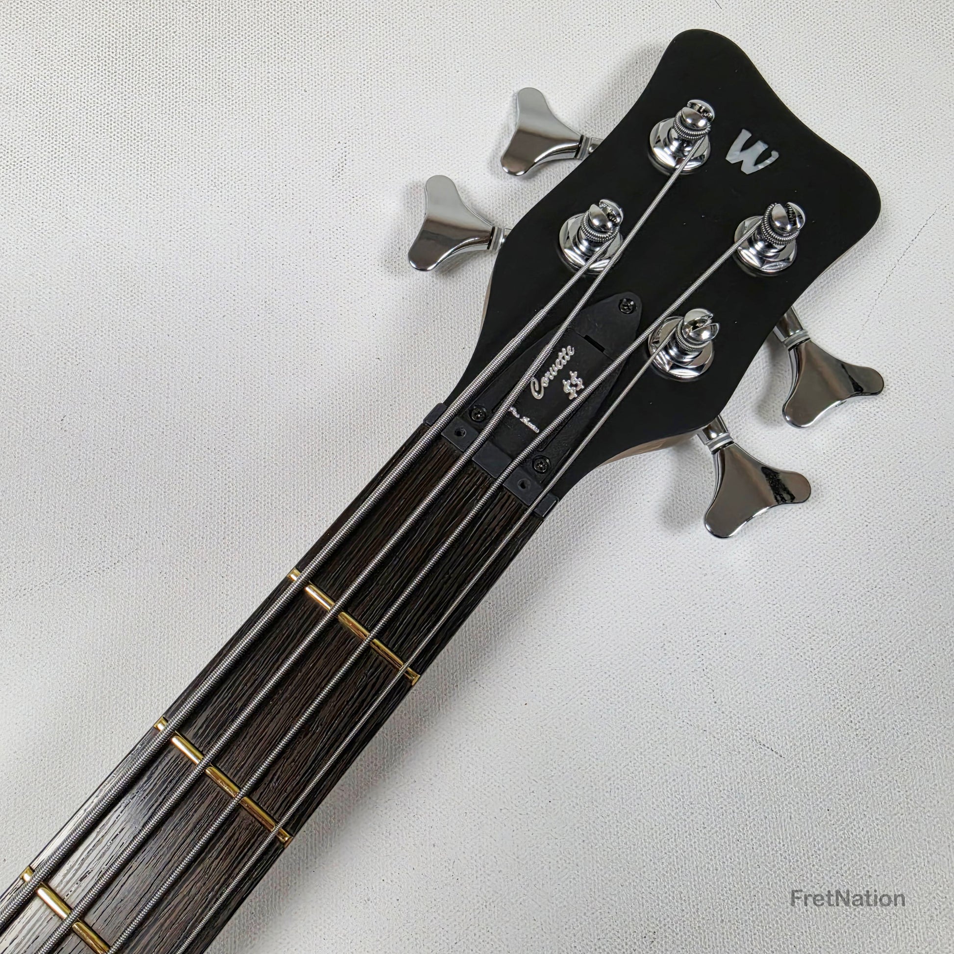 Warwick Warwick Teambuilt GPS Corvette $$ 4-String Nirvana Black Transparent Satin - 8.22lbs E 011521-23