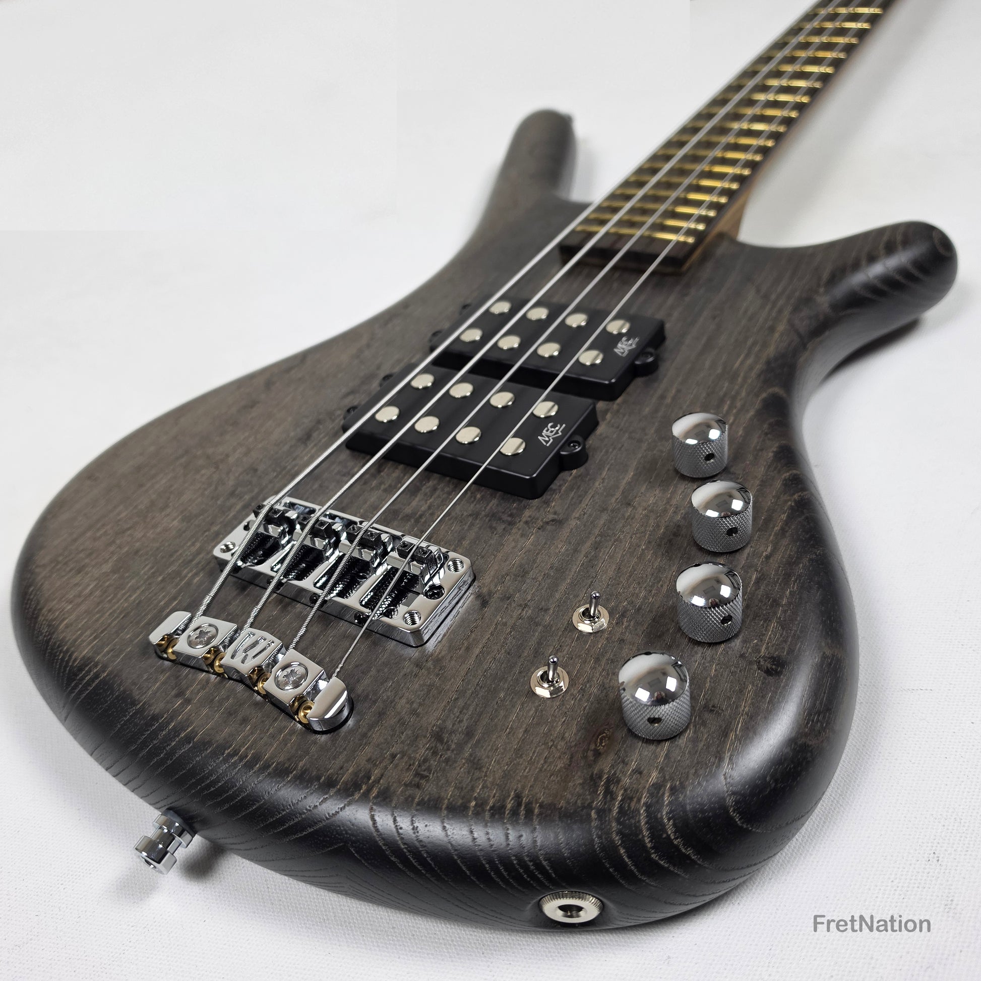 Warwick Warwick Teambuilt GPS Corvette $$ 4-String Nirvana Black Transparent Satin - 8.22lbs E 011521-23