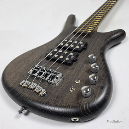 Warwick Warwick Teambuilt GPS Corvette $$ 4-String Nirvana Black Transparent Satin - 8.22lbs E 011521-23