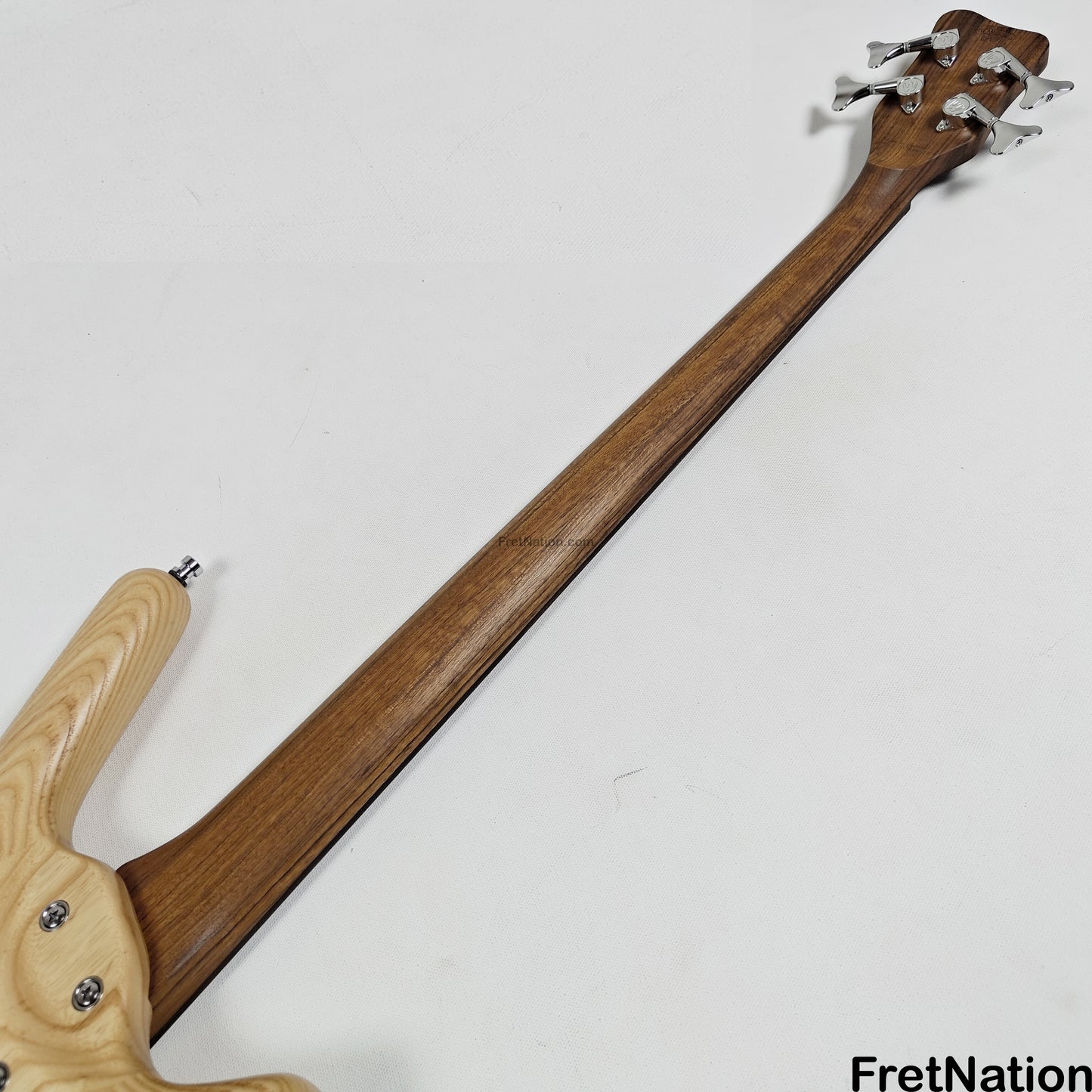 Warwick Warwick Teambuilt GPS Corvette $$ 4-String Lefty - Natural Transparent Satin Fretless 9.52lbs D 013548-25