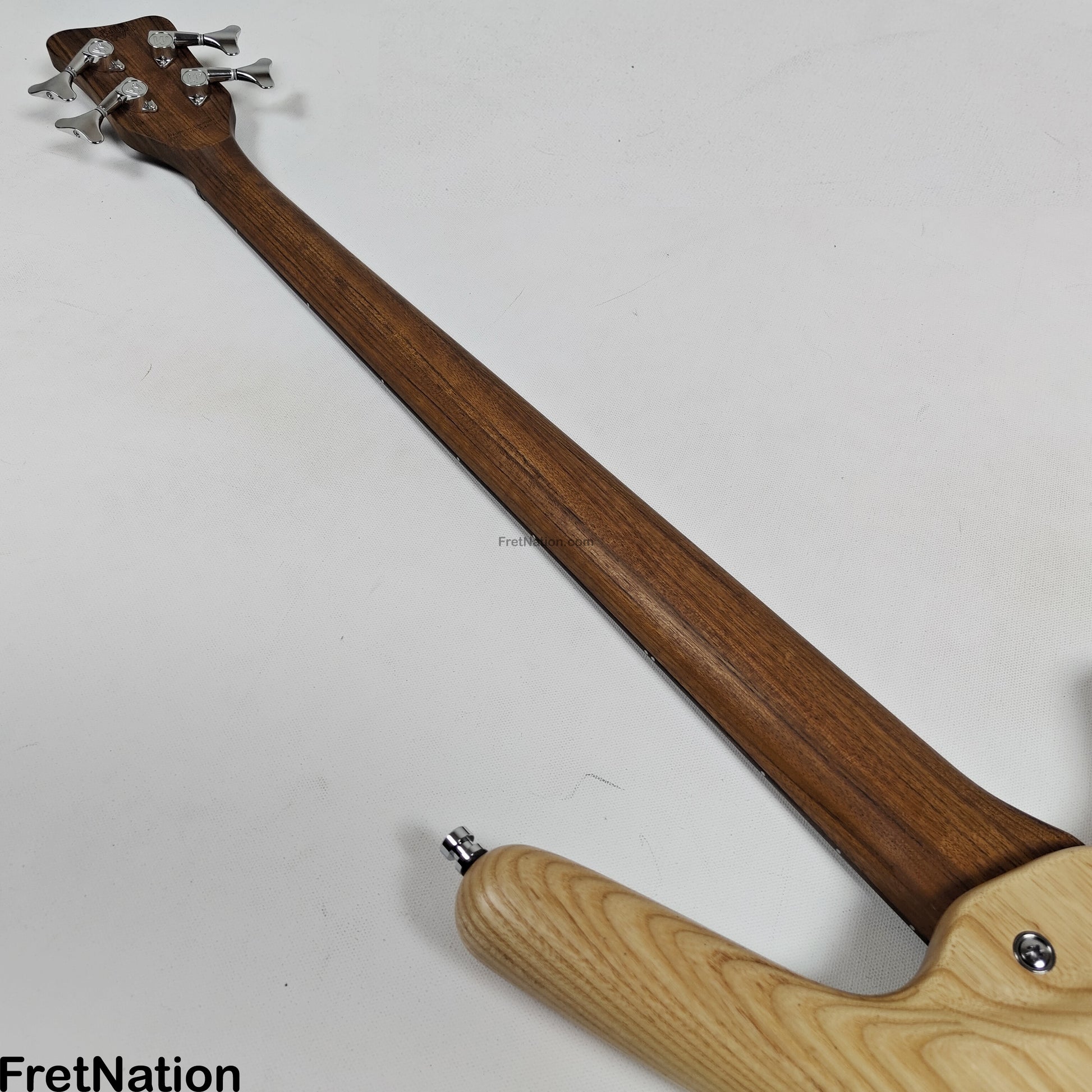 Warwick Warwick Teambuilt GPS Corvette $$ 4-String Lefty - Natural Transparent Satin Fretless 9.52lbs D 013548-25