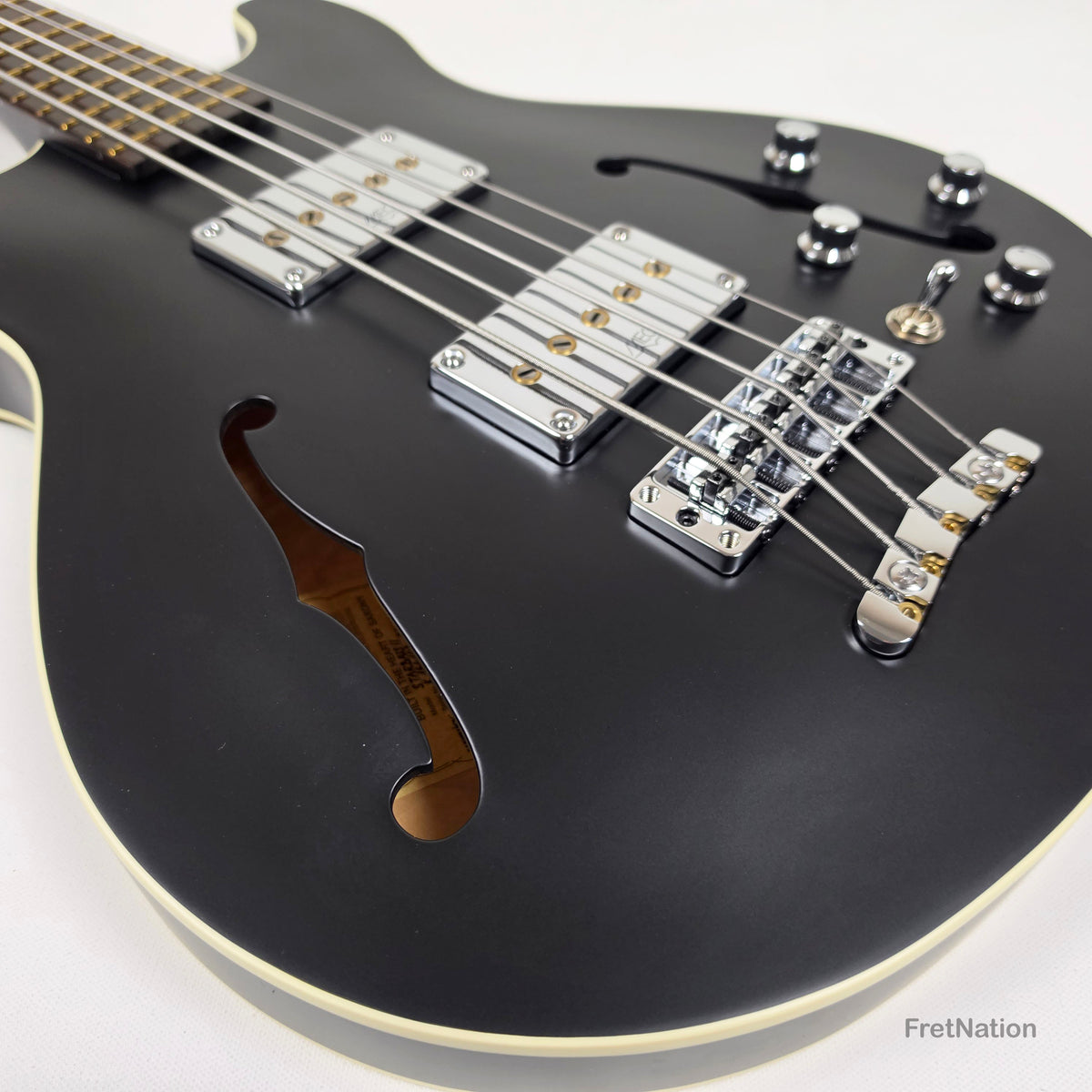Warwick MasterBuilt Star Bass II Solid Black 5-String - 9.70lbs K 164102-24