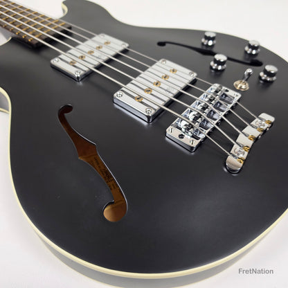 Warwick MasterBuilt Star Bass II Solid Black 5-String - 9.70lbs K 164102-24