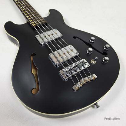 Warwick MasterBuilt Star Bass II Solid Black 5-String - 9.70lbs K 164102-24