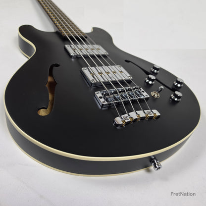 Warwick MasterBuilt Star Bass II Solid Black 5-String - 9.70lbs K 164102-24