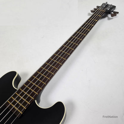 Warwick MasterBuilt Star Bass II Solid Black 5-String - 9.70lbs K 164102-24